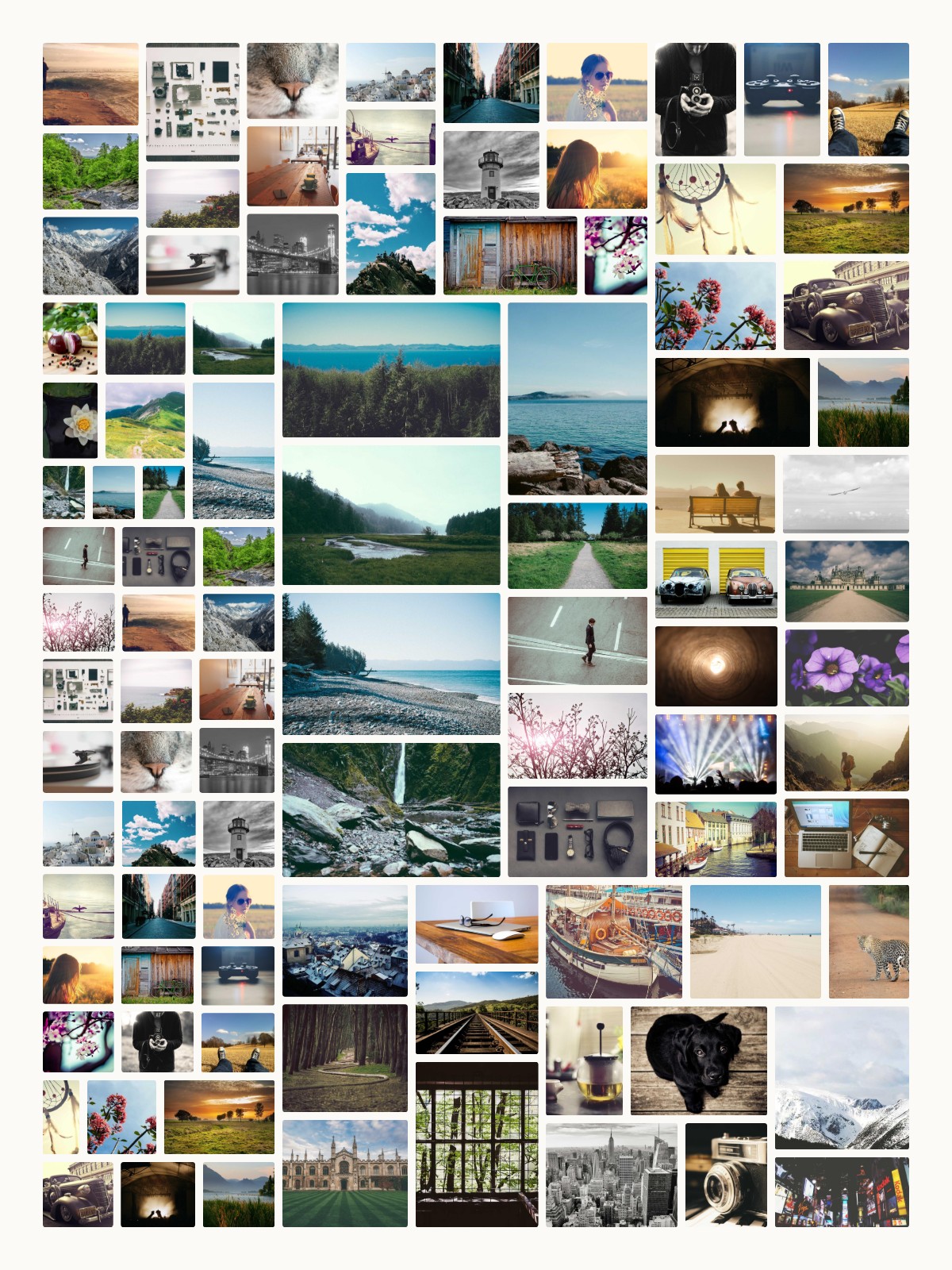Example lots of photos collage made with BigCollage