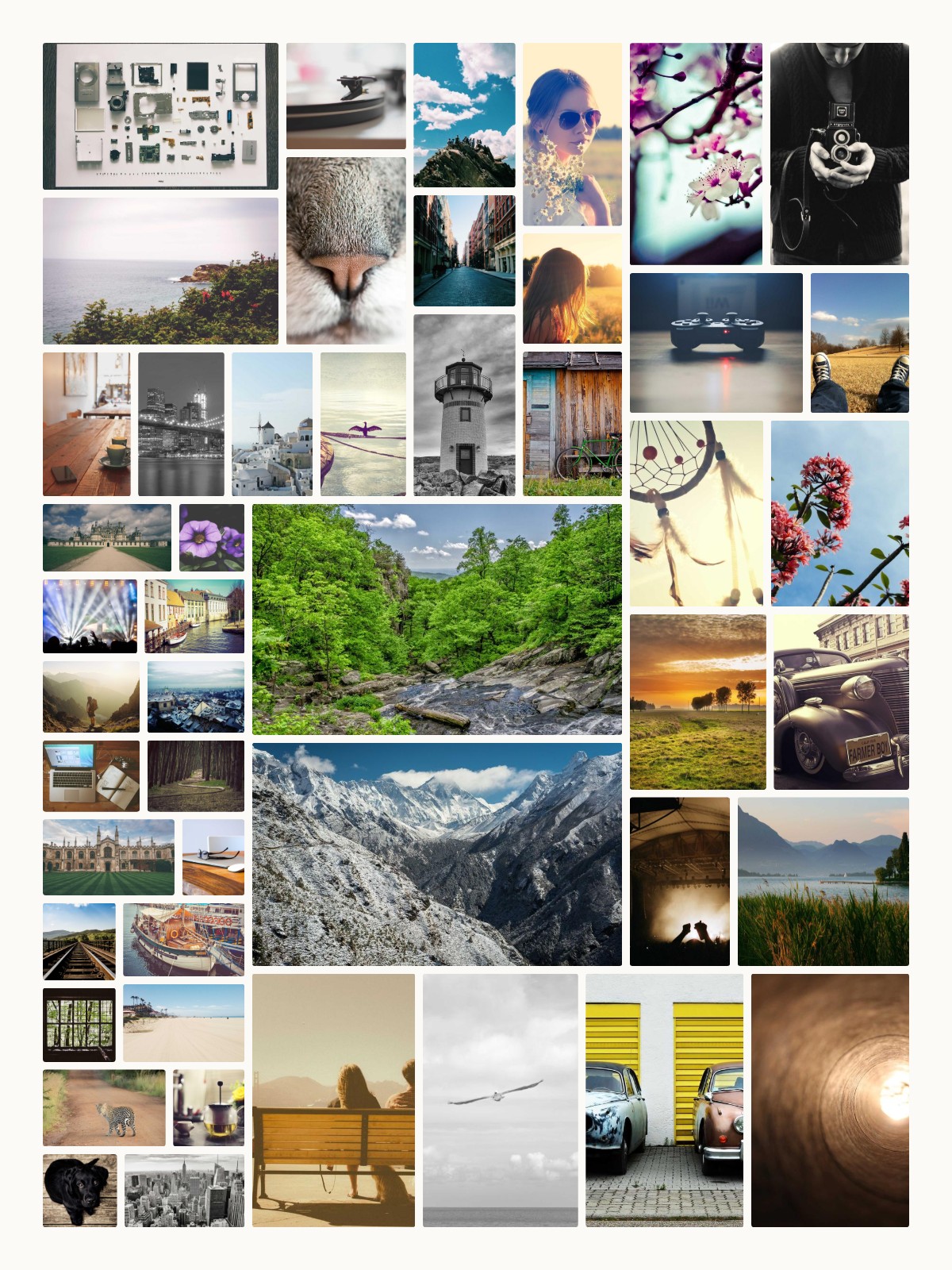Example 18th, 21st, 30th, 40th, 50th, 60th, 70th, 80th collage made with BigCollage