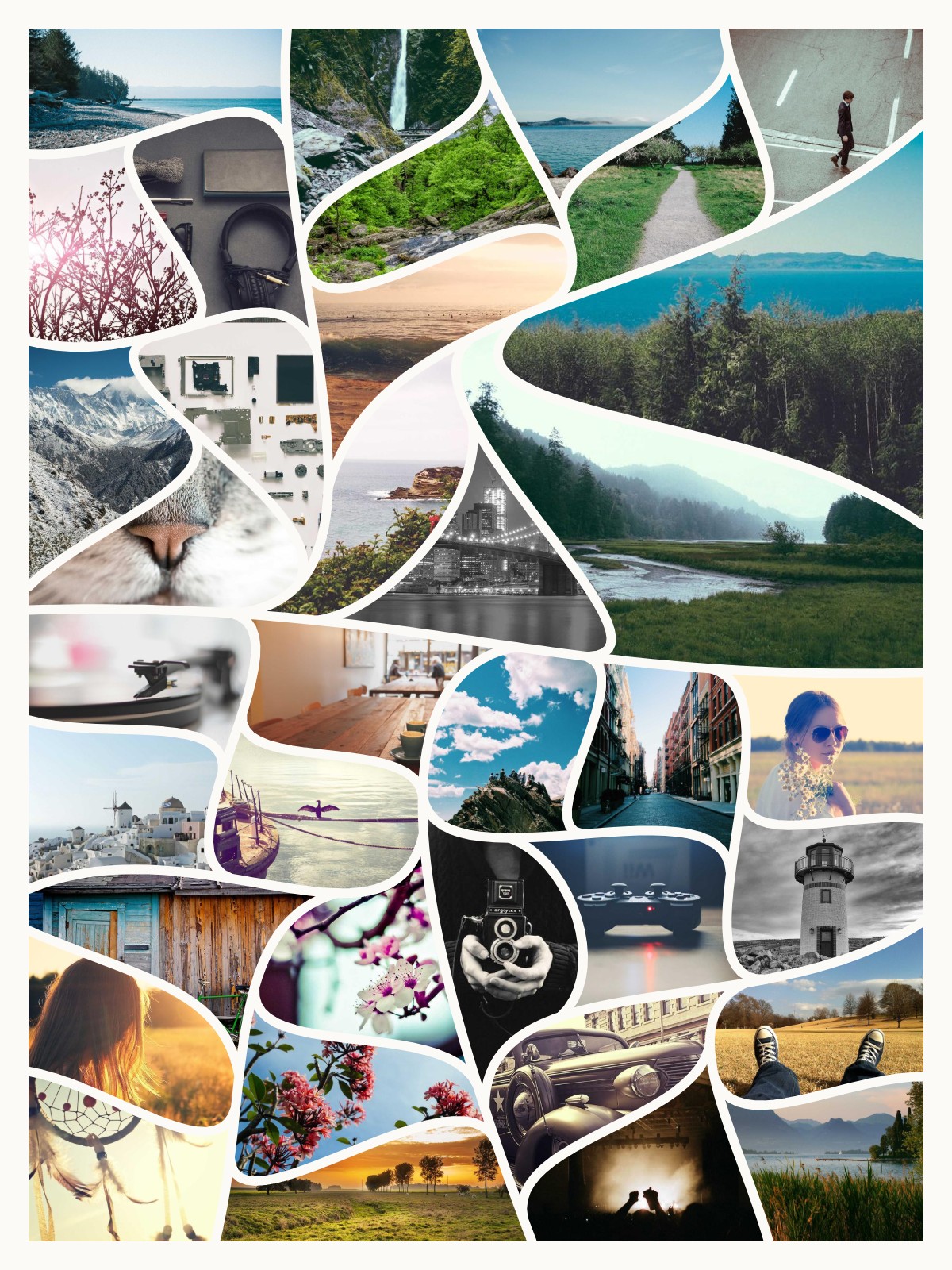 Example online photo collage maker collage made with BigCollage