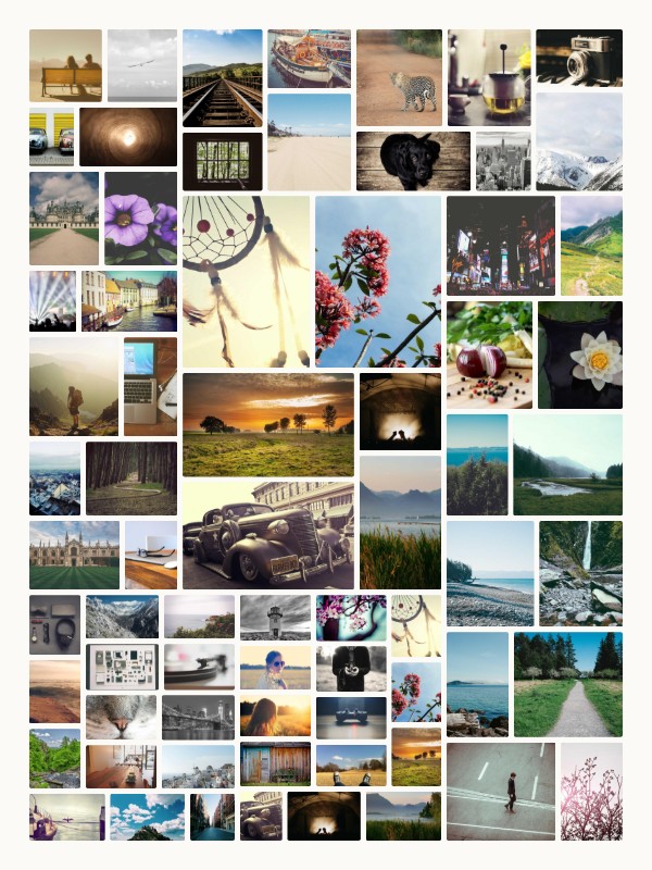 The same photos in the Mosaic style